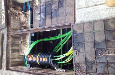 Underground fibre housing